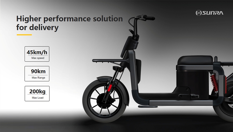 LANDER is a pure SUNRA electric scooter specially designed for delivery solutions.